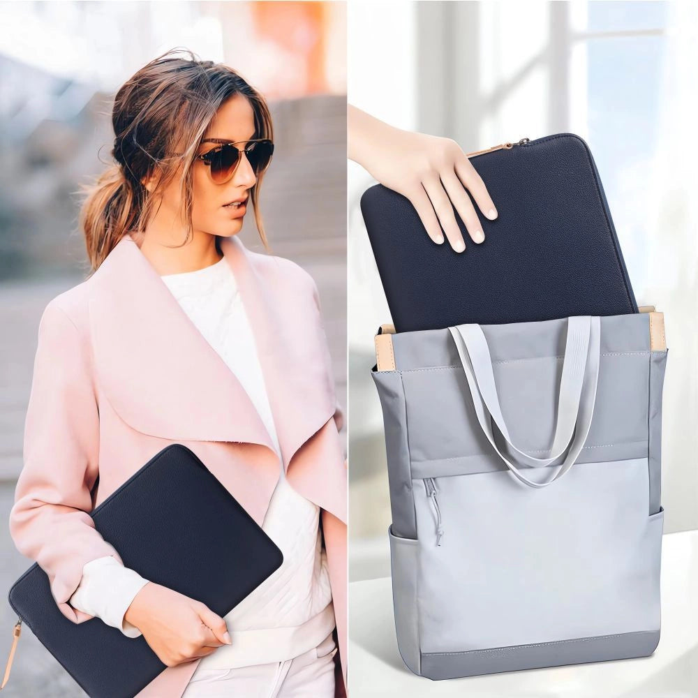 Tech-Protect Fleece Laptop Bag 13-14" - Blå