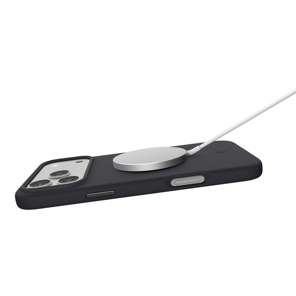 Spigen Silicone Fit MagSafe Case for iPhone 17 Pro Max - Black