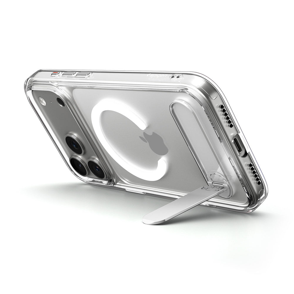 Spigen Ultra Hybrid "S" MagSafe Case for iPhone 17 Pro - Clear and White