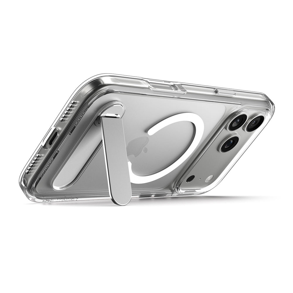 Spigen Ultra Hybrid "S" MagSafe Case for iPhone 17 Pro - Clear and White