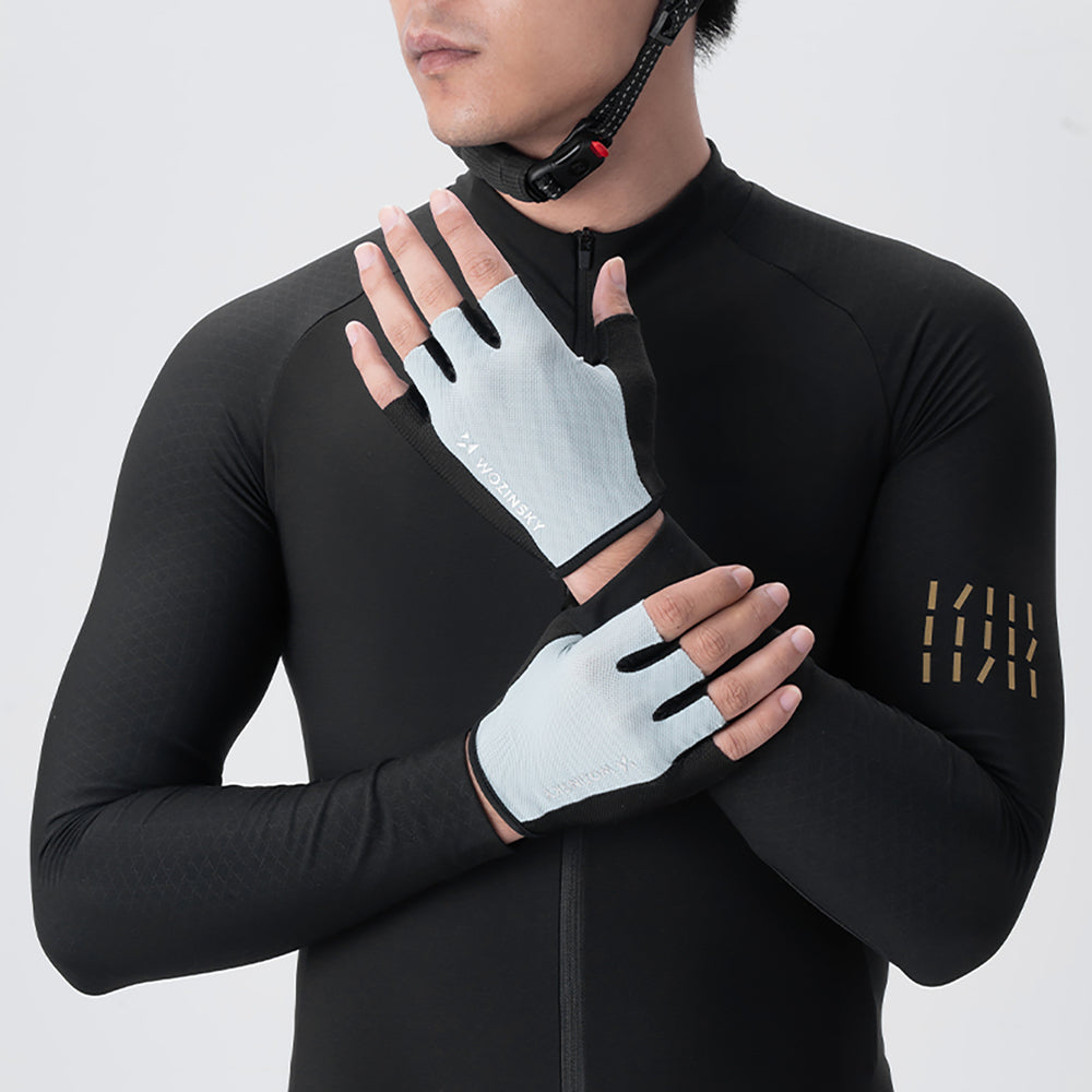 Wozinsky WRR-02M cykelhandsker størrelse M - grå