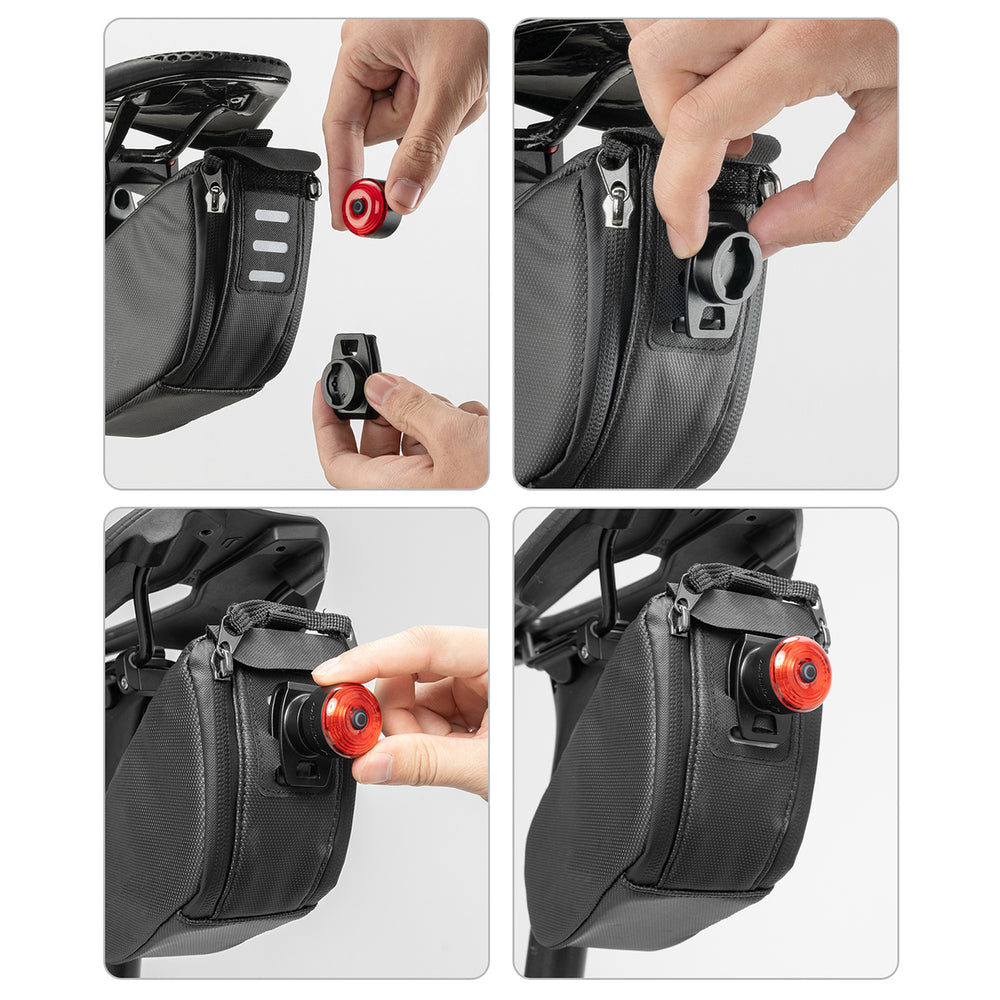 Wozinsky WIS-01 vandtæt Smart Tail Lights 2 stykker - sort