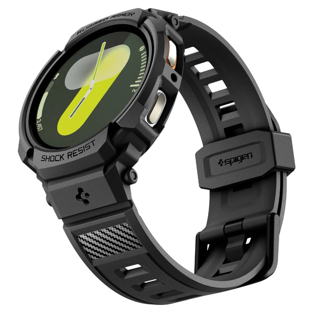 Spigen Rugged Armor Pro Strap for Samsung Galaxy Watch 8 40mm - Matte Black