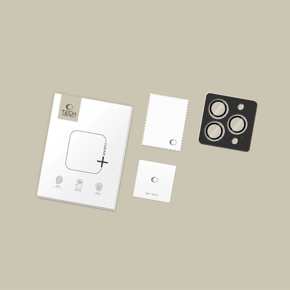 Tech-Protect Camring Fit+ Camera Cover til iPhone 14 Pro / Max / 15 Pro / Max / 16 Pro / Max / 17 Pro / Max - Klar