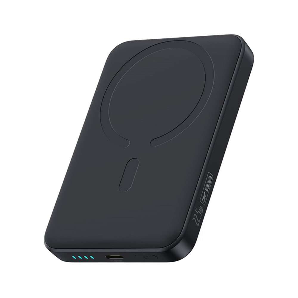 Baseus EnerFill FM11 Ultra-Mini 10000mAh 22.5W MagSafe Compatible Power Bank with Baseus Simple USB-C 20V/3A 30cm Cable - Black