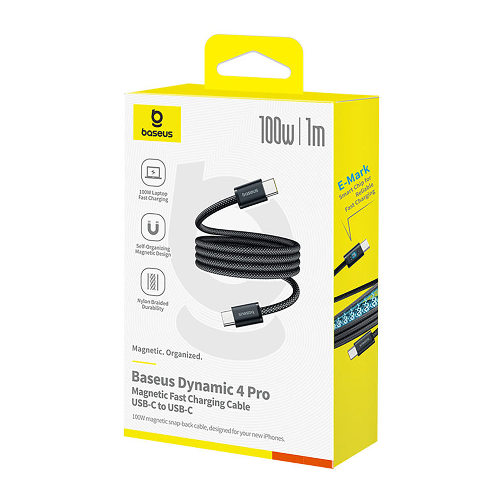 Baseus Dynamic 4 Pro Fast USB-C-kabel - USB-C 100W 1m - sort