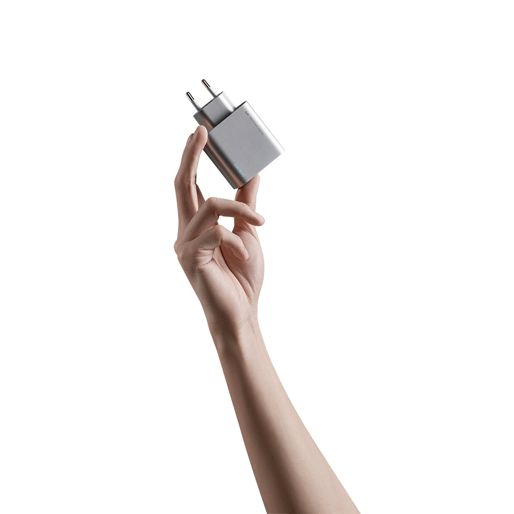 Cuktech 65W GaN 2xUSB-C 1xUSB-A Wall Charger - Gray