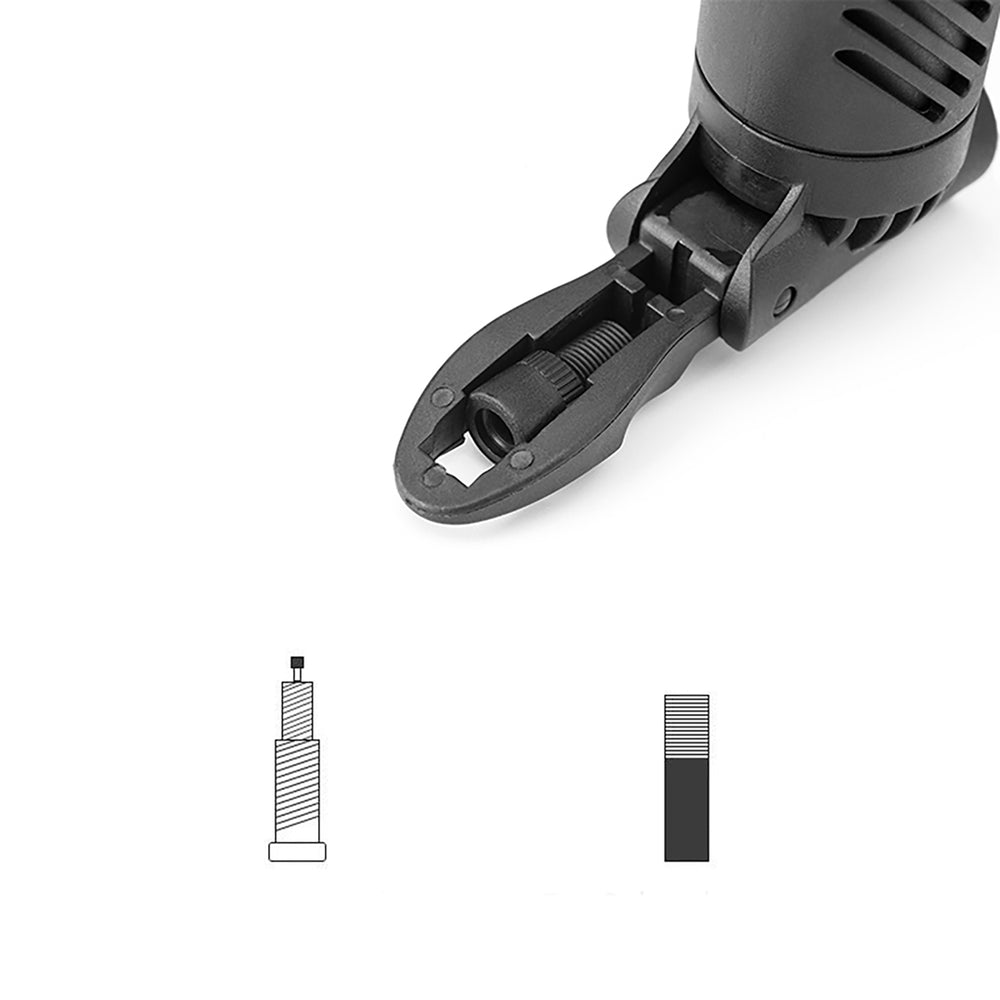 Wozinsky WMZ-01N værktøjssæt, 16-i-1 cykel multitool, pumpe, skiftnøgler, indre rør kit - sort
