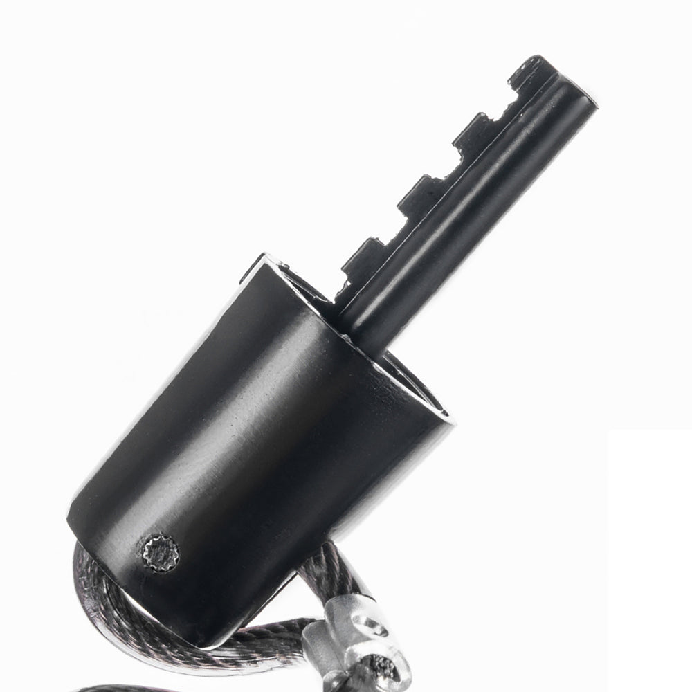 Wozinsky WBN-01R cykellås til cykelhjelm, vandtæt, 4-cifret kombination - sort