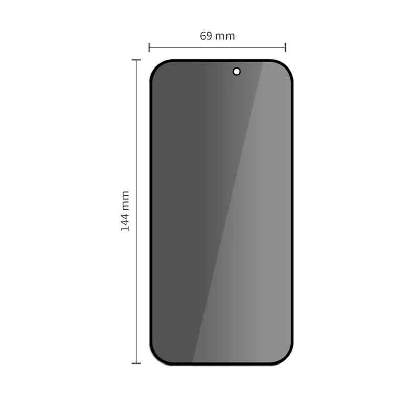 Tech-Protect Quick Set Spy+ Privacy Glass 2-pakke til iPhone 14 Pro