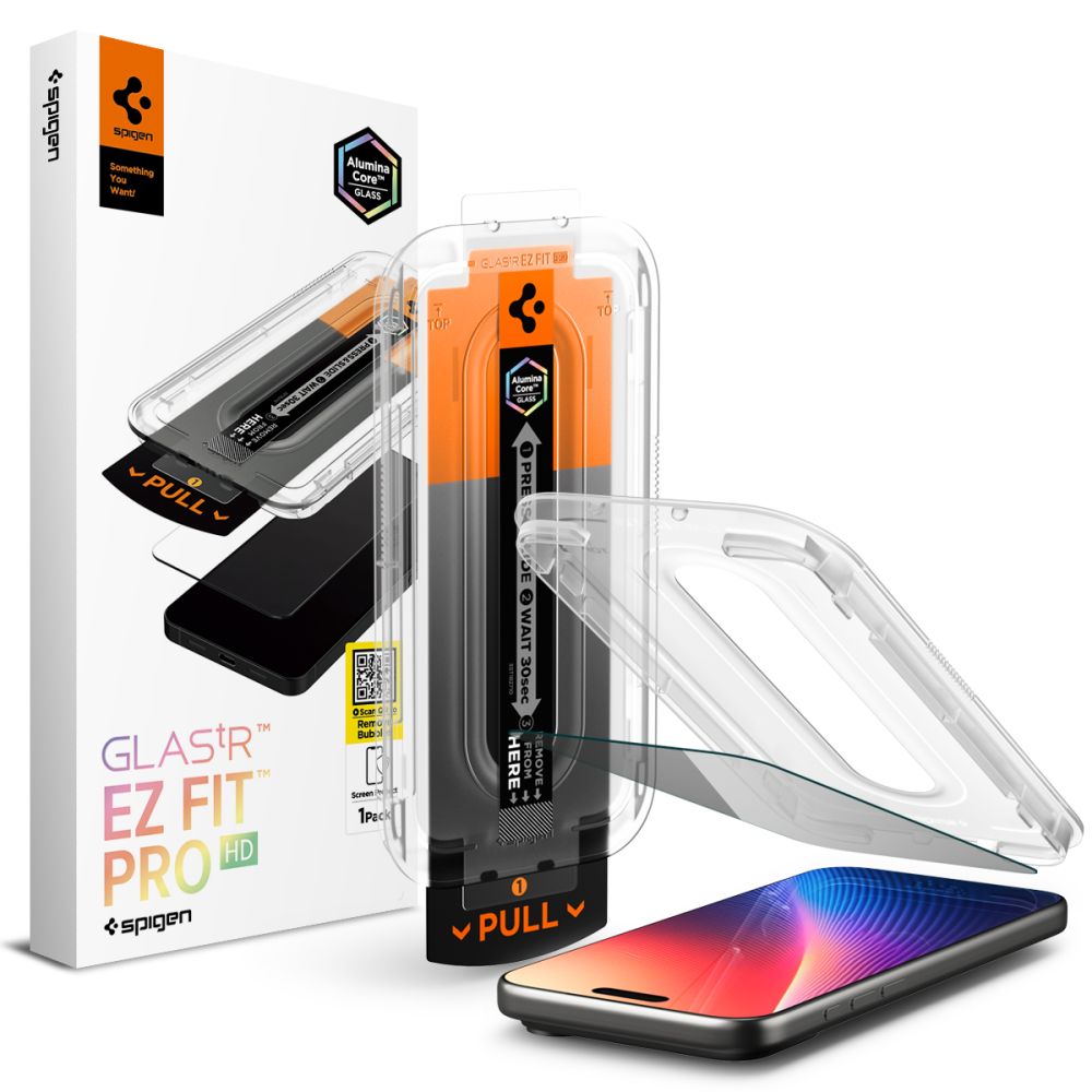 Spigen Glas.TR EZ Fit Pro Privacy Glass til iPhone 16 Pro / 17 / 17 Pro