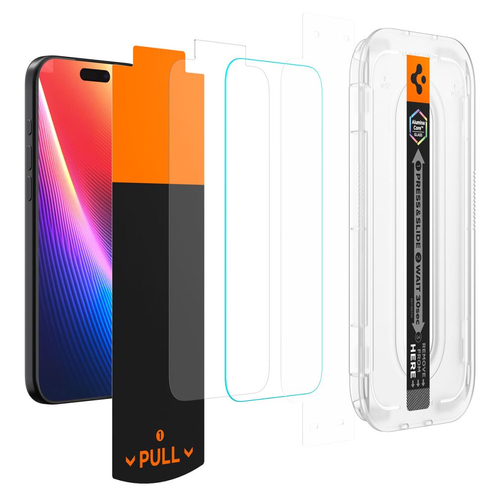 Spigen Glas.TR EZ Fit Pro Privacy Glass til iPhone 16 Pro / 17 / 17 Pro
