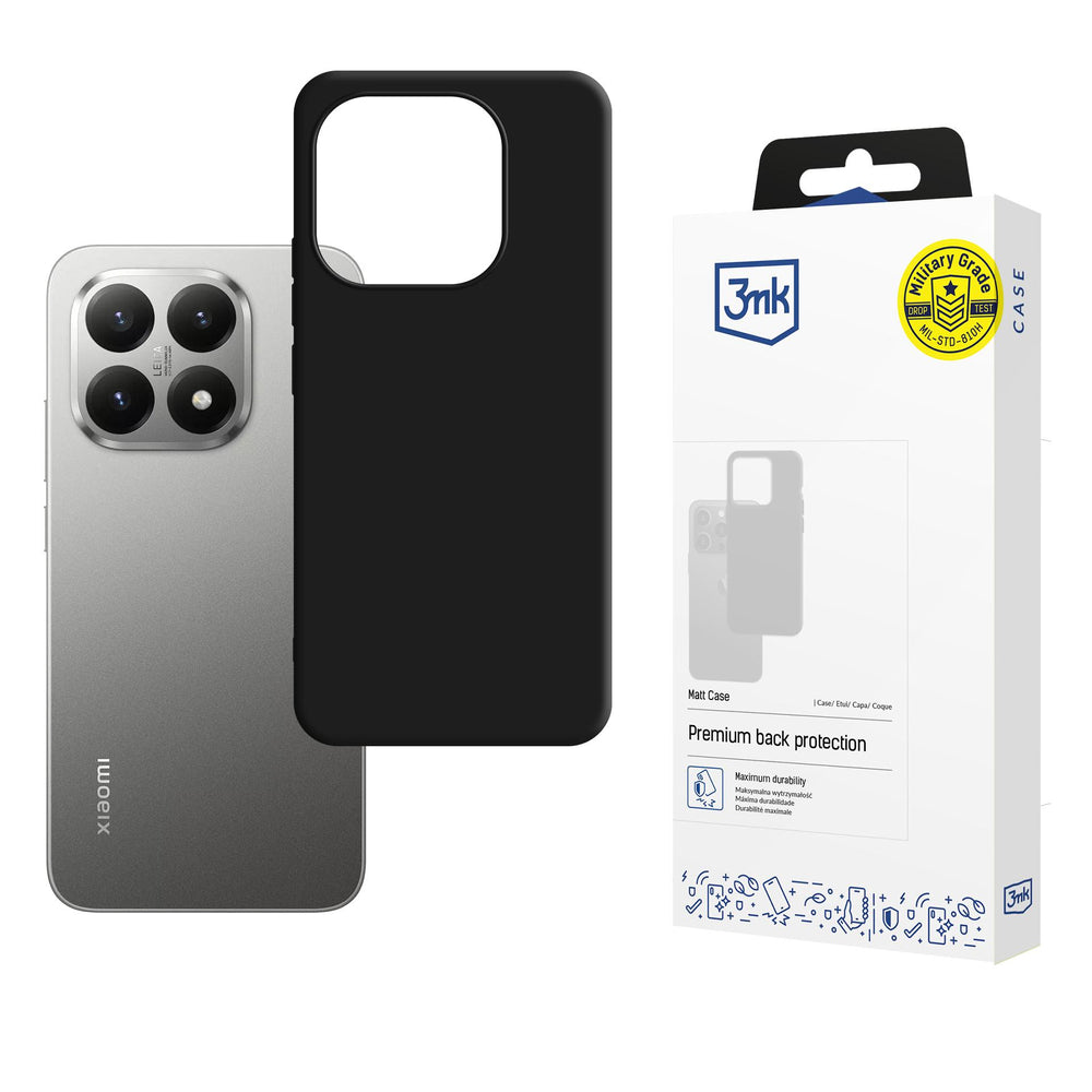 3mk Matt Case til Xiaomi 15T 5G - sort