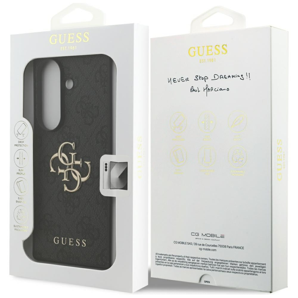 Guess Big 4G Logo Classic Logo Case til Samsung Galaxy Z Fold7 - sort
