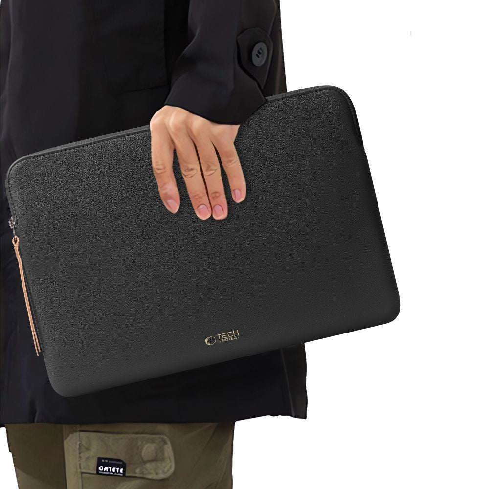 Tech-Protect Fleece Laptop Bag 13-14 - Black