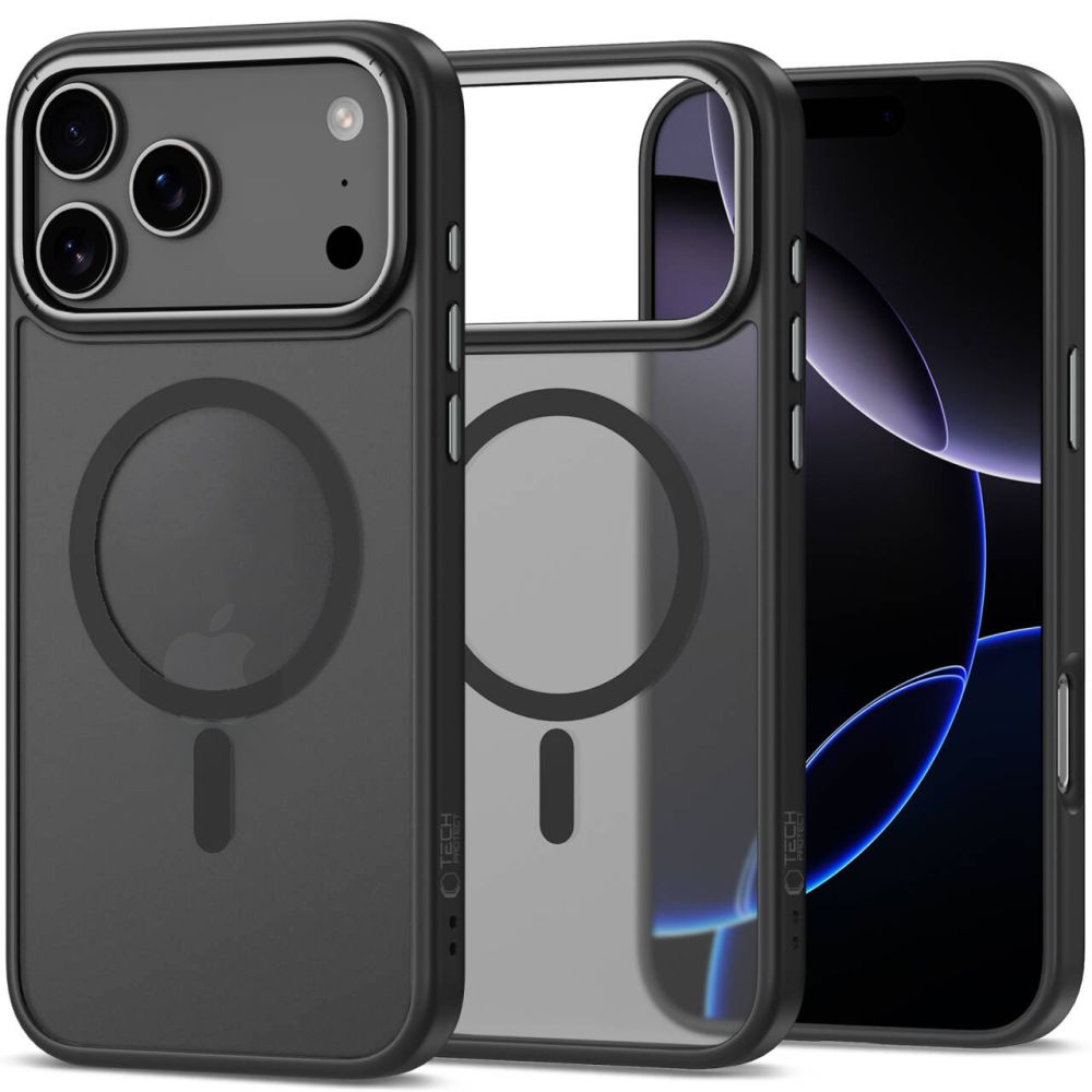 Tech-Protect CamEdge MagSafe Case til iPhone 17 Pro - Clear Matte