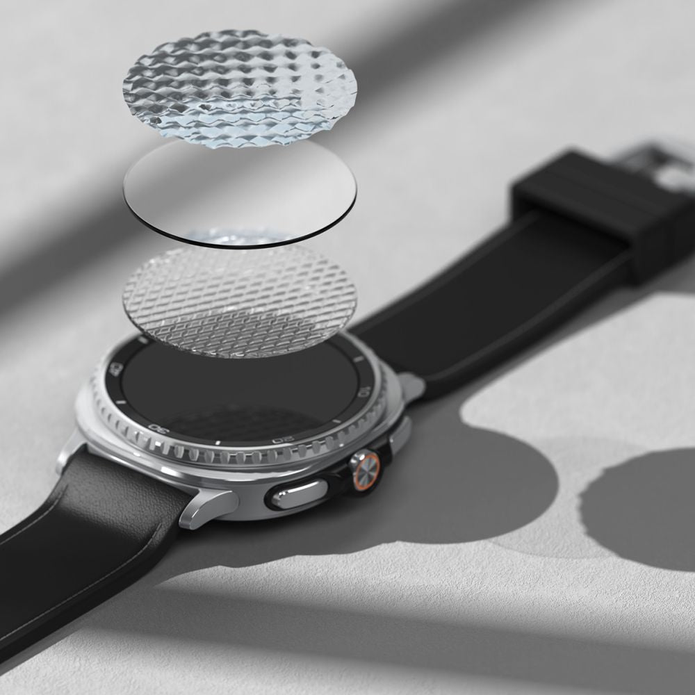 Ringke temperet glas Pro 2-pakke til Samsung Galaxy Watch 8 46 mm - gennemsigtigt