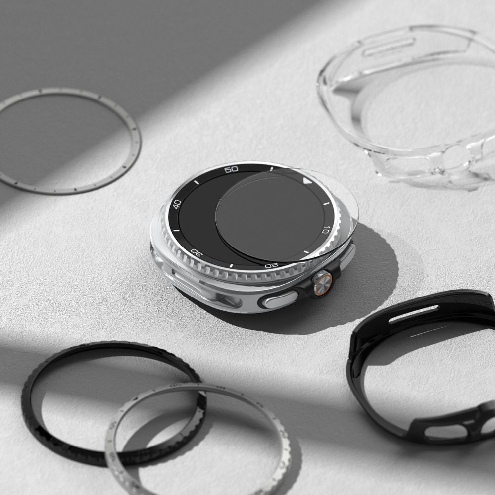 Ringke temperet glas Pro 2-pakke til Samsung Galaxy Watch 8 46 mm - gennemsigtigt