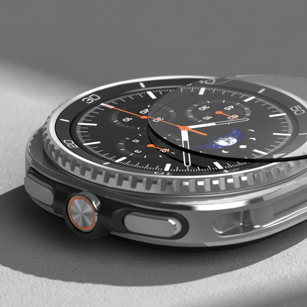 Ringke temperet glas Pro 2-pakke til Samsung Galaxy Watch 8 46 mm - gennemsigtigt