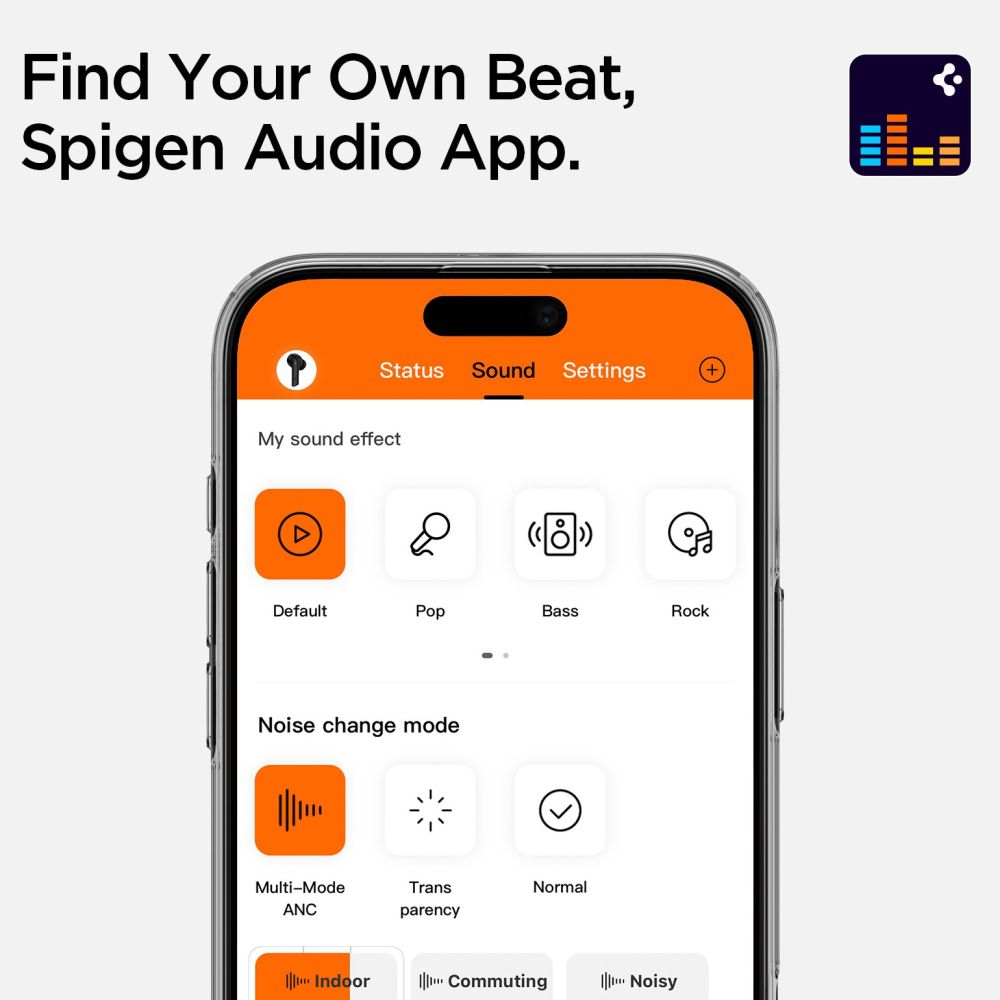 Spigen SA2400 ANC Wireless Headphones - Black