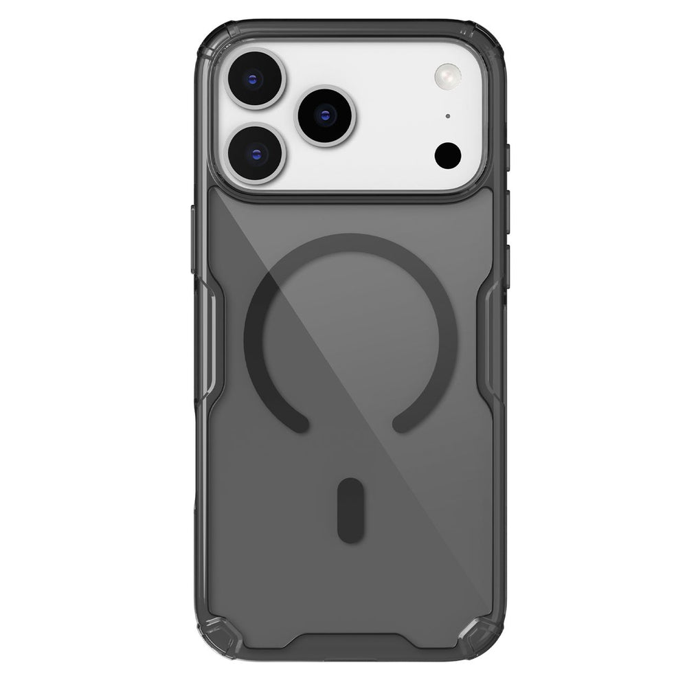 Nillkin Nature TPU Pro Magnetic Case Kompatibel med MagSafe til iPhone 17 Pro Max - Gennemskinligt sort