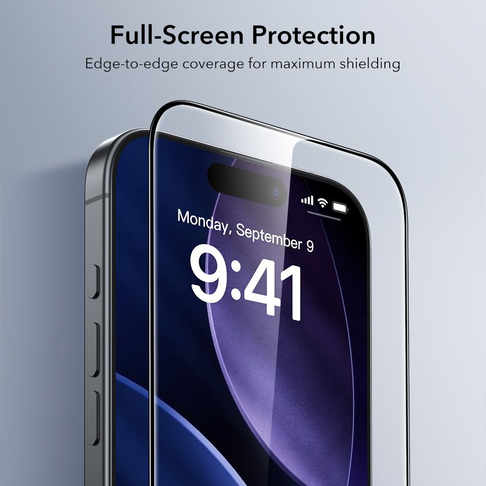 ESR UltraFit Temperet Glas 2-pakke til iPhone 17 Pro Max - gennemsigtigt