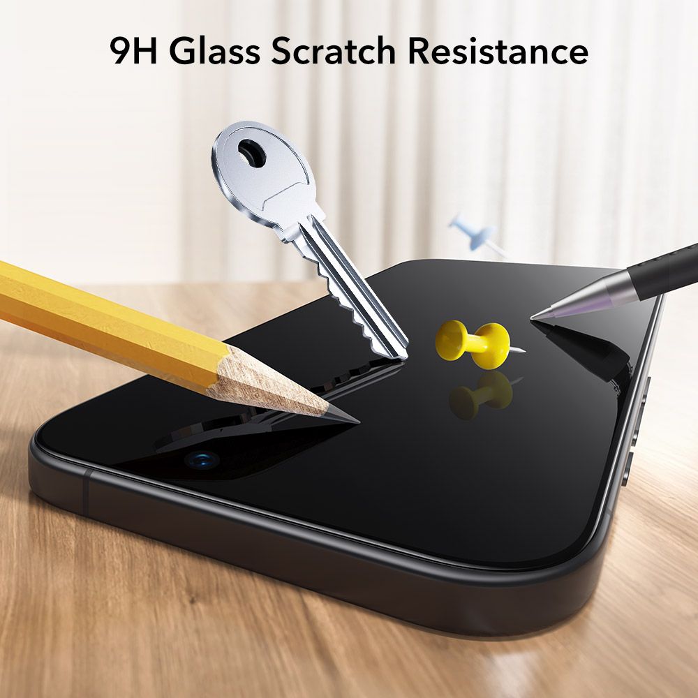 ESR UltraFit Temperet Glas 2-pakke til iPhone 17 Pro Max - gennemsigtigt