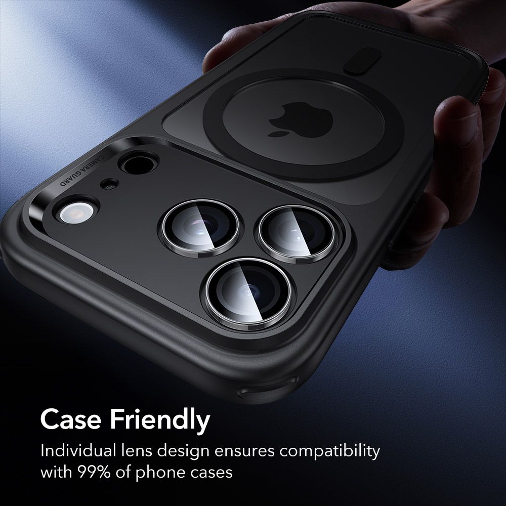 ESR Armorite Kamerabeskytter til iPhone 14 Pro / Pro Max / 15 Pro / Pro Max / 16 Pro / Pro Max / 17 Pro / Pro Max - Klar