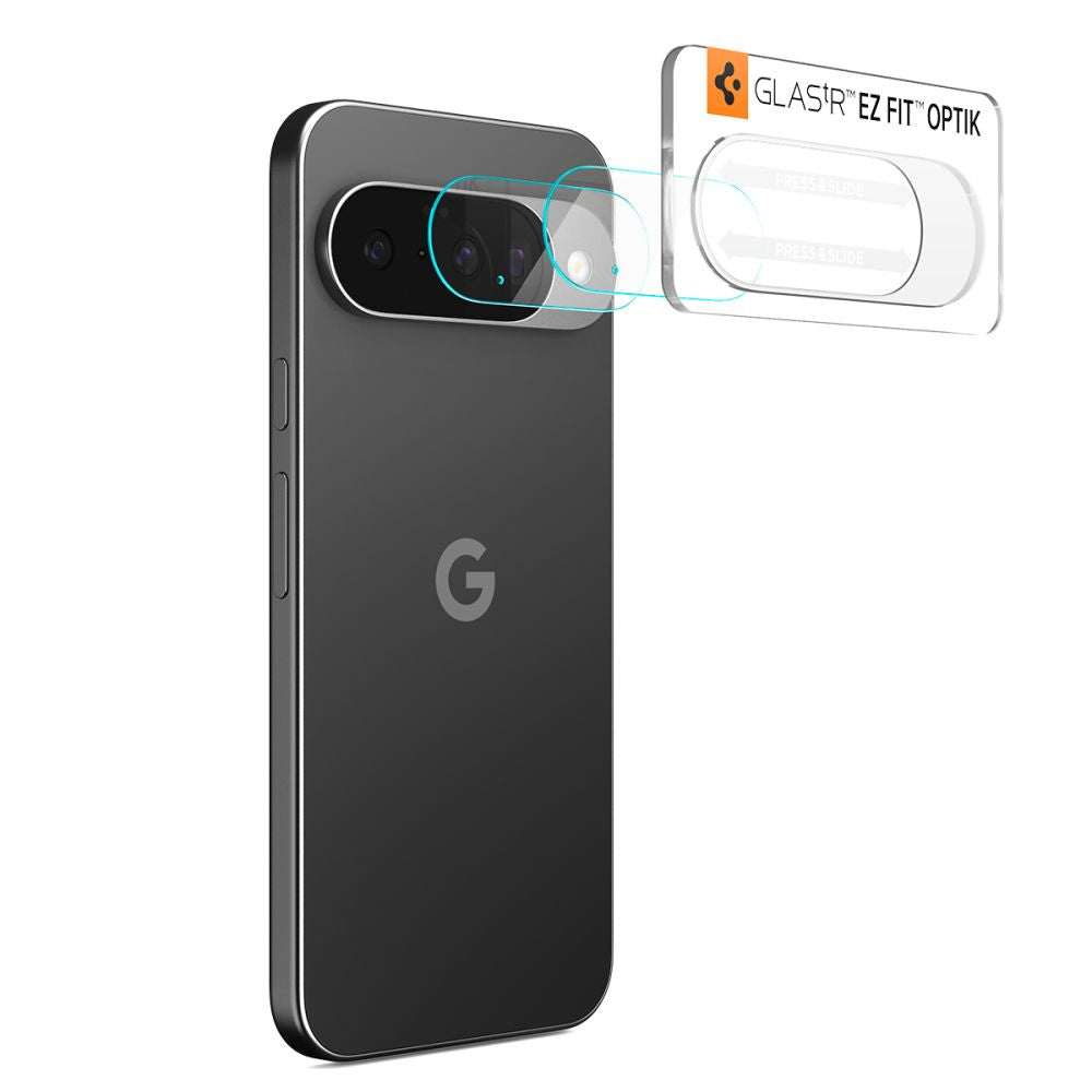 Spigen Optik Glas.tR Camera Protector 2-pack til Google Pixel 10 - Gennemsigtig