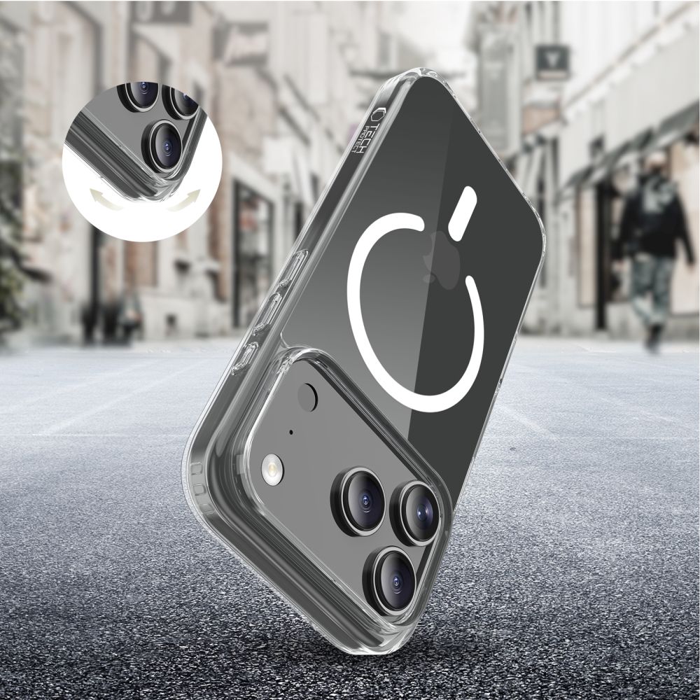 Tech-Protect FlexAir Hybrid MagSafe Case til iPhone 17 Pro Max - klar