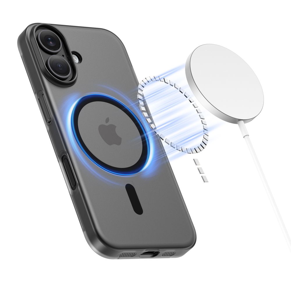 Tech-Protect MagSlim MagSafe fodtøj til iPhone 17 - matt sort
