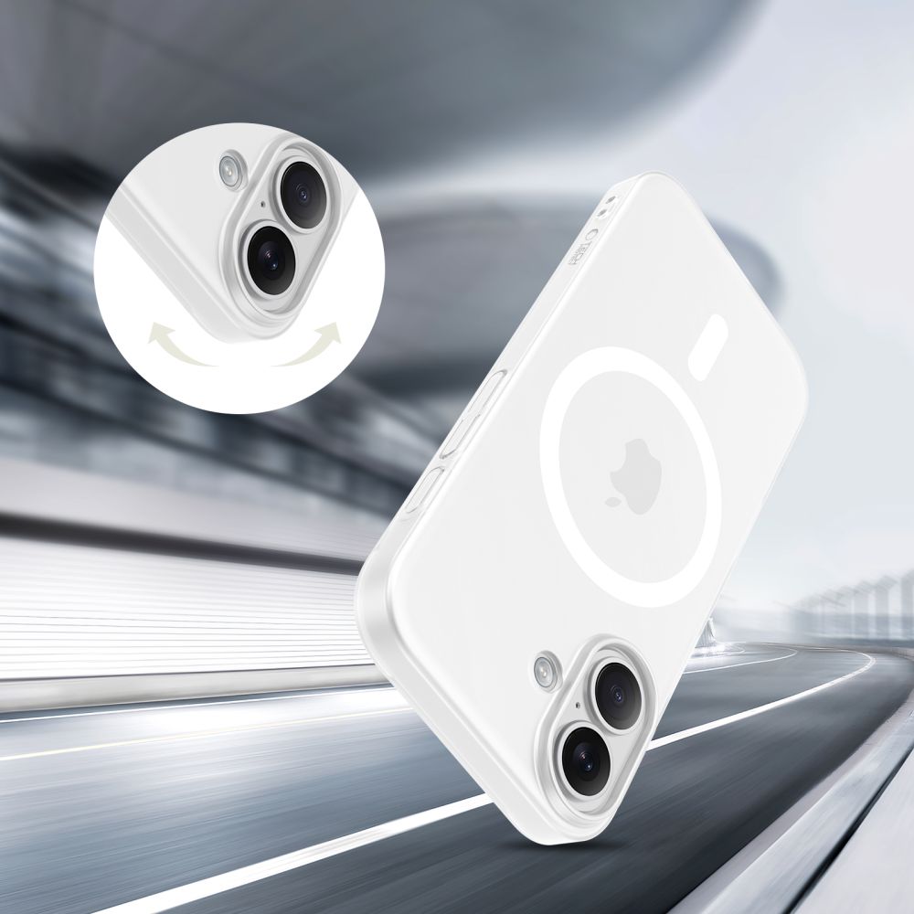 Tech-Protect MagSlim MagSafe fodtøj til iPhone 17 - mat hvid