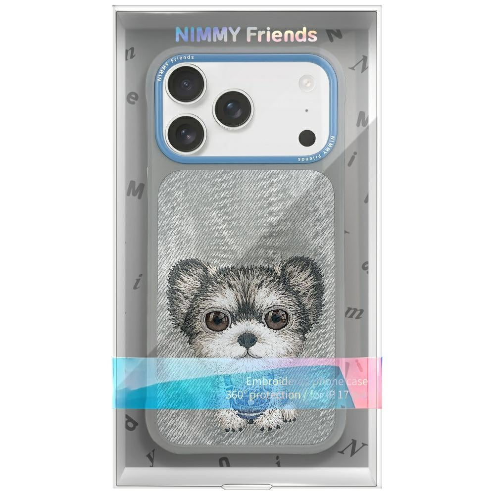 Nimmy Big Eyed Pet 2.0 Dog Case til iPhone 17 - Grå