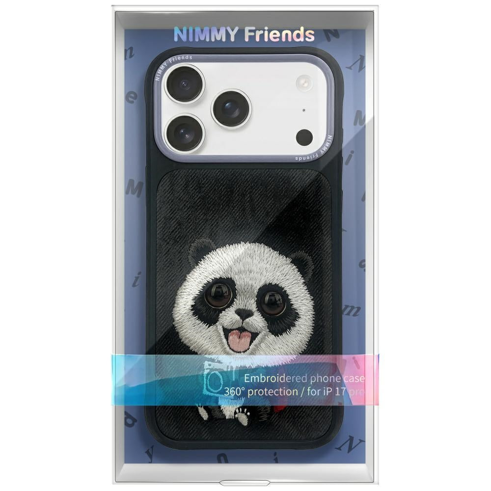 Nimmy Big Eyed Pet 2.0 Panda Case til iPhone 17 Pro Max - sort