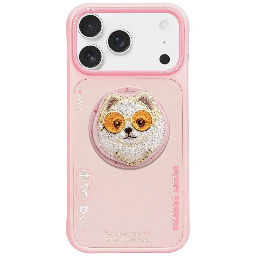 Nimmy Briller Cool Dog MagSafe Case til iPhone 17 Pro Max - Pink
