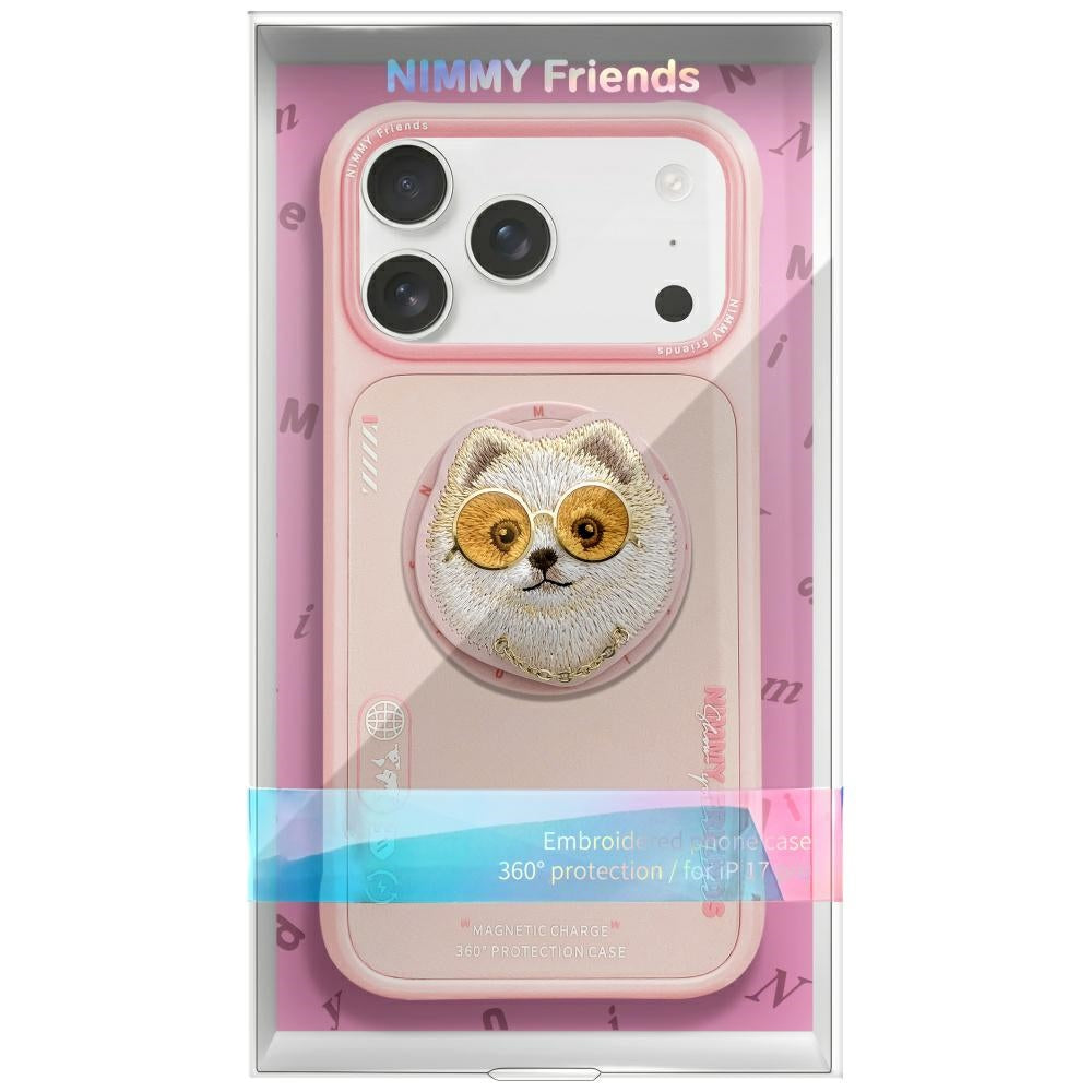 Nimmy Briller Cool Dog MagSafe Case til iPhone 17 Pro - Pink