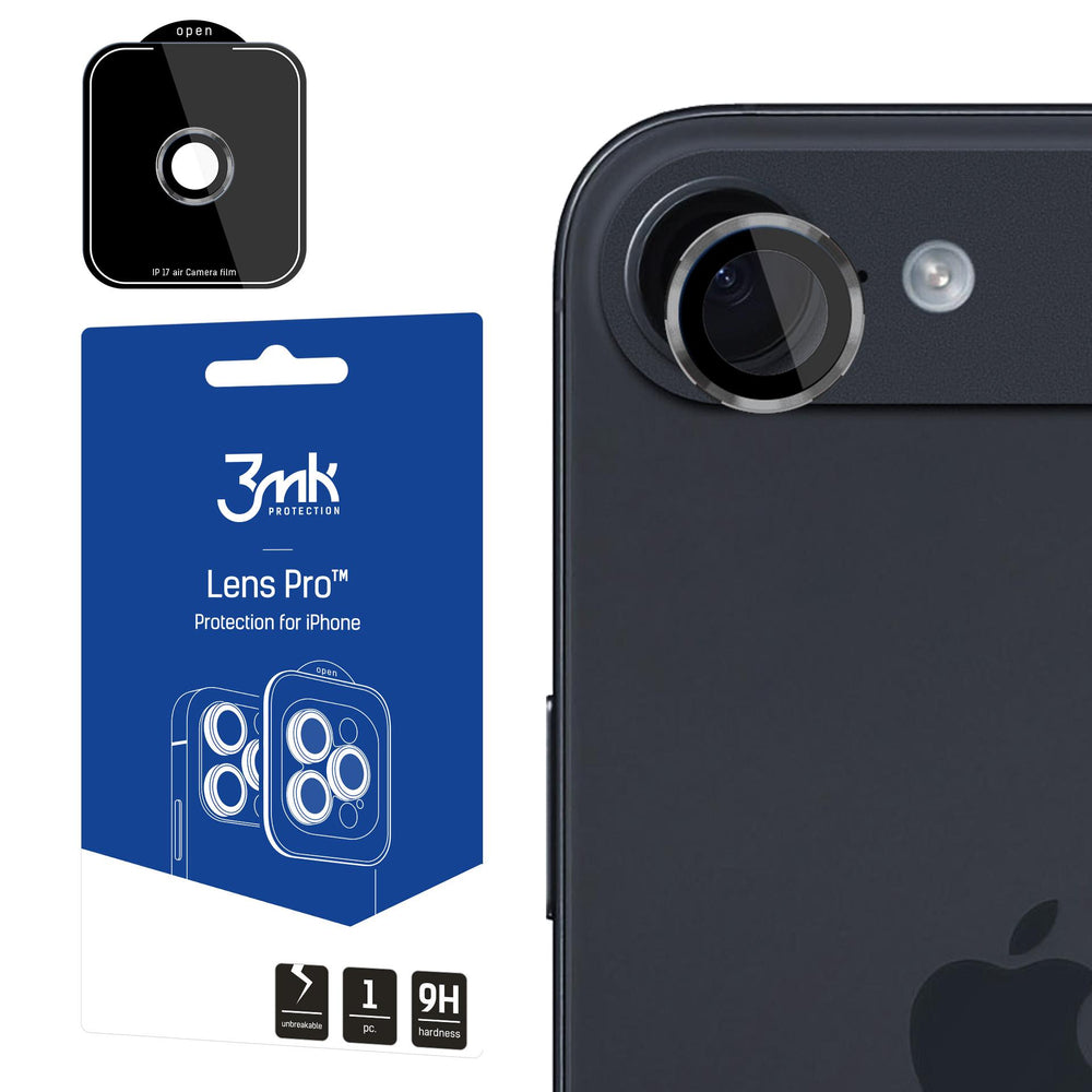 3mk Lens Protection Pro tempereret glas til iPhone 17 Air - Grå