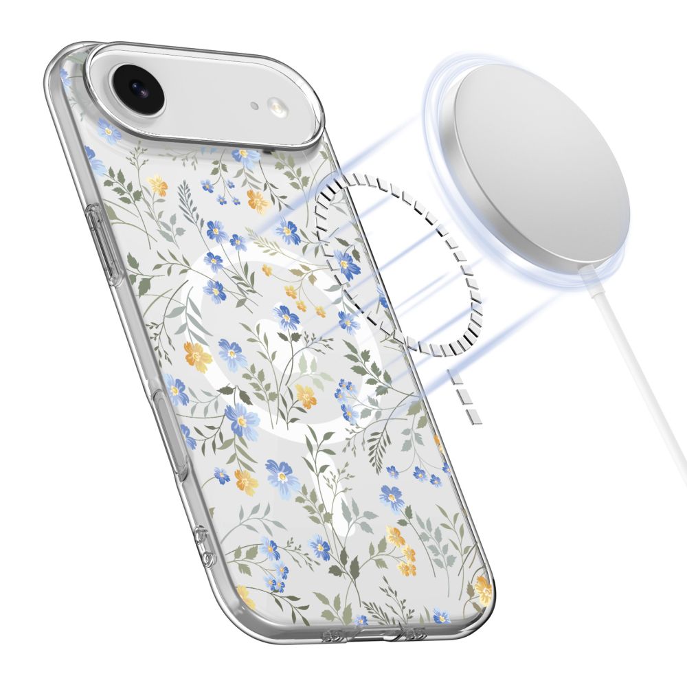 Tech-Protect FlexAir MagSafe Case til iPhone 17 Air - Daisies med blade
