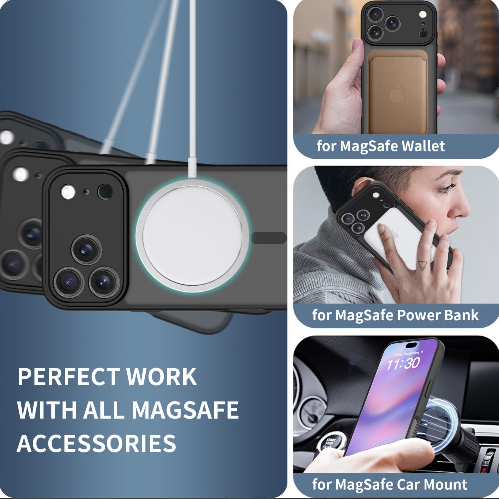 Tech-Protect BasicMag MagSafe Case til iPhone 17 Pro Max - Matte Black