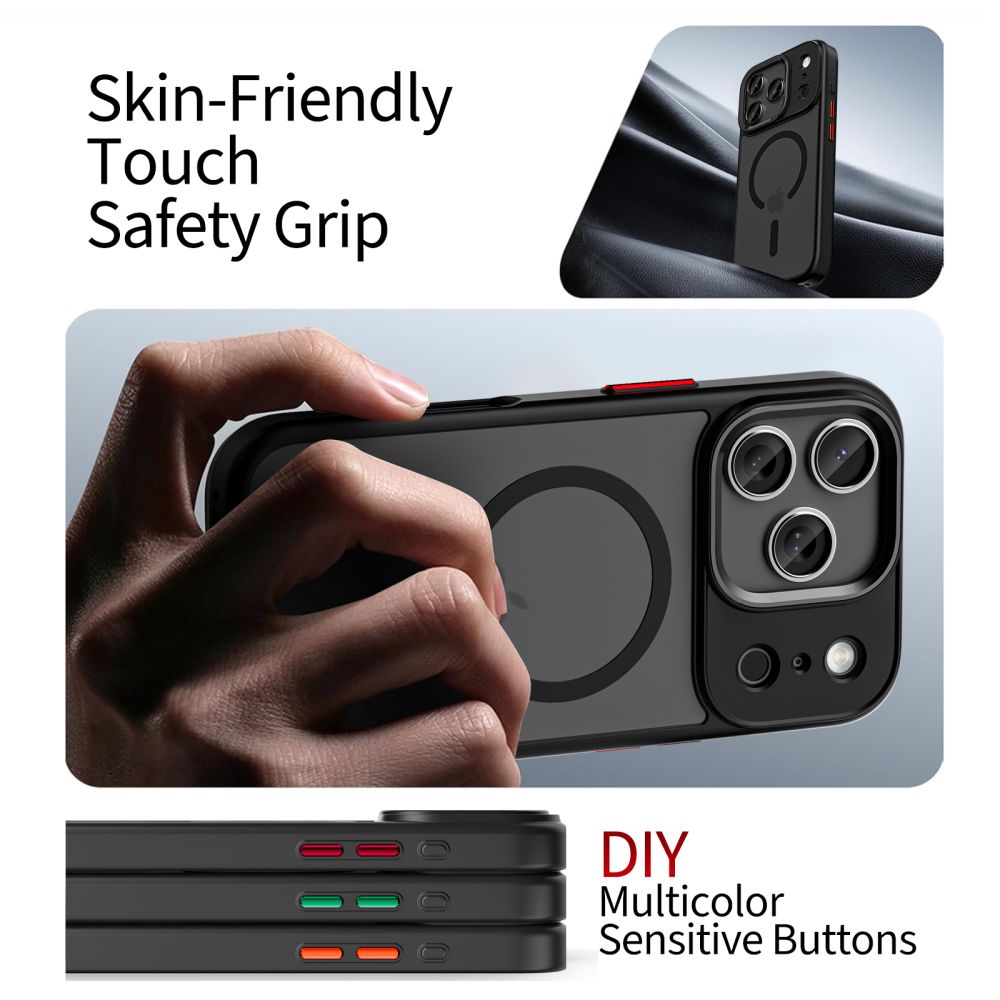 Tech-Protect MagMat XT 4-set MagSafe Case for iPhone 17 Pro - Matte Black