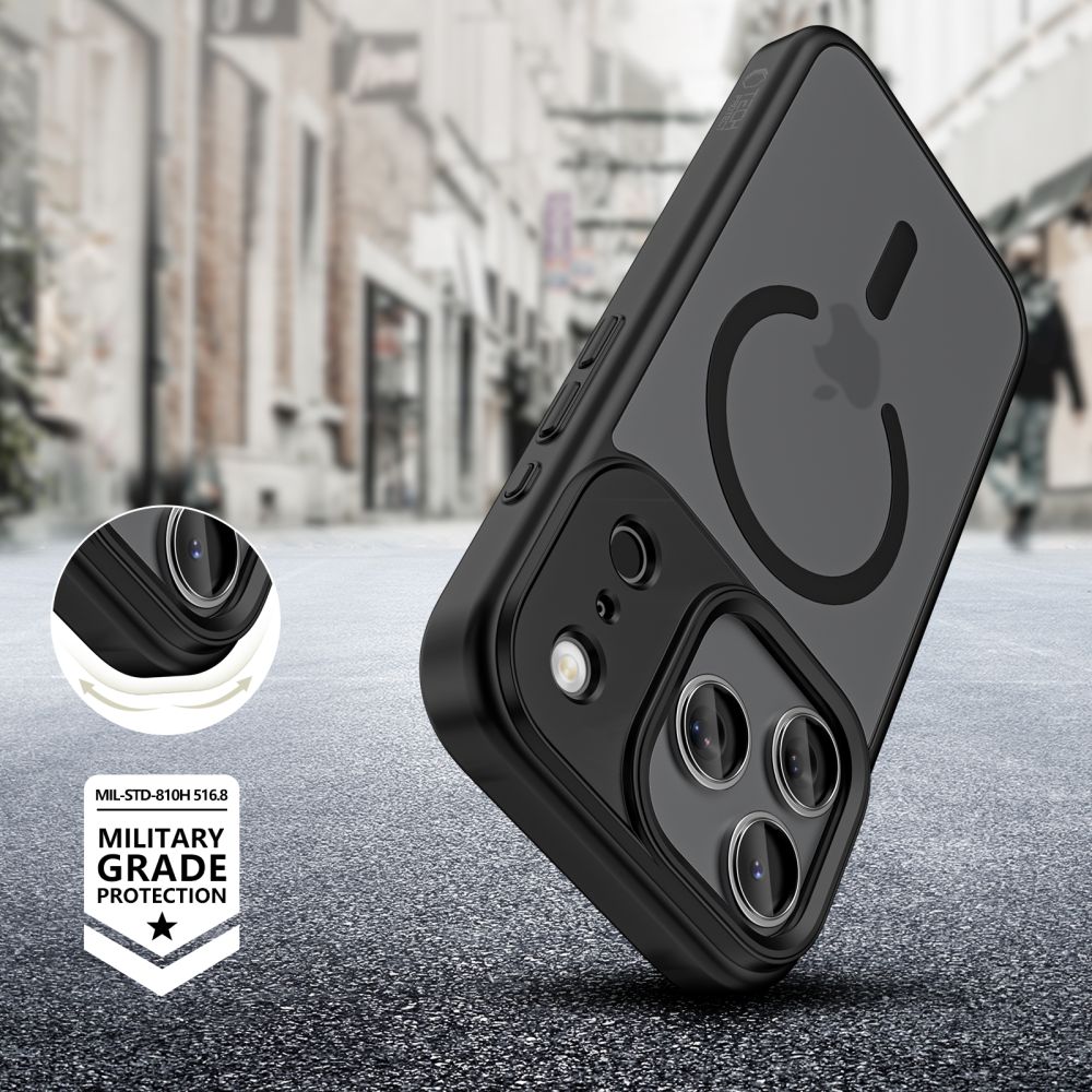 Tech-Protect MagMat XT 4-set MagSafe Case for iPhone 17 Pro - Matte Black