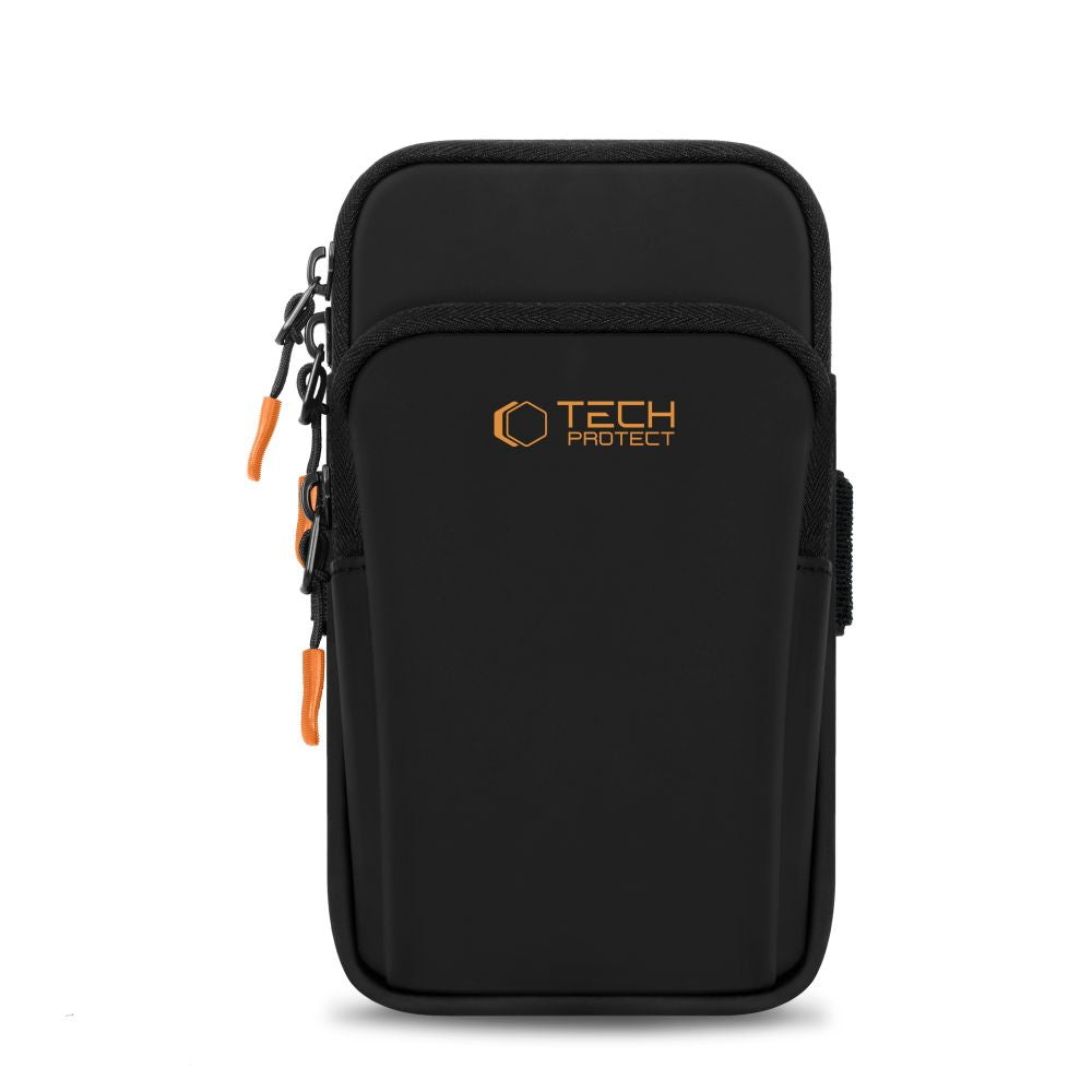 Tech-Protect M7 Universal Sport Armband Case - sort og orange