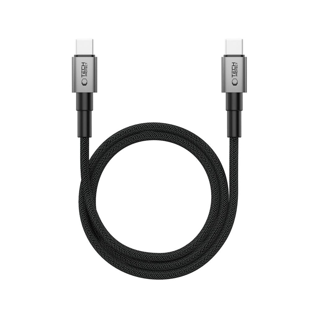 Tech-Protect Ultraboost DNA MagTwist USB-C PD-kabel 100W / 5A 200 cm - Grå