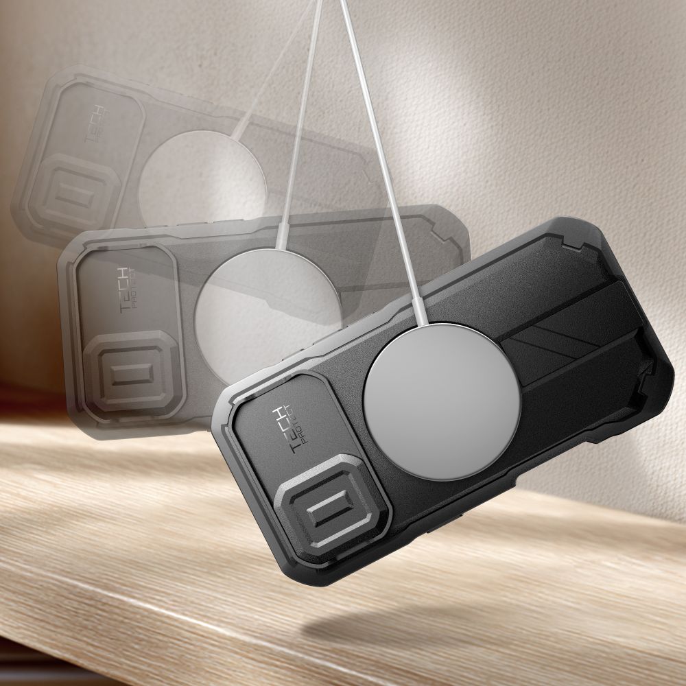 Tech-Protect Kevlar MagSafe-hylster til iPhone 17 - sort