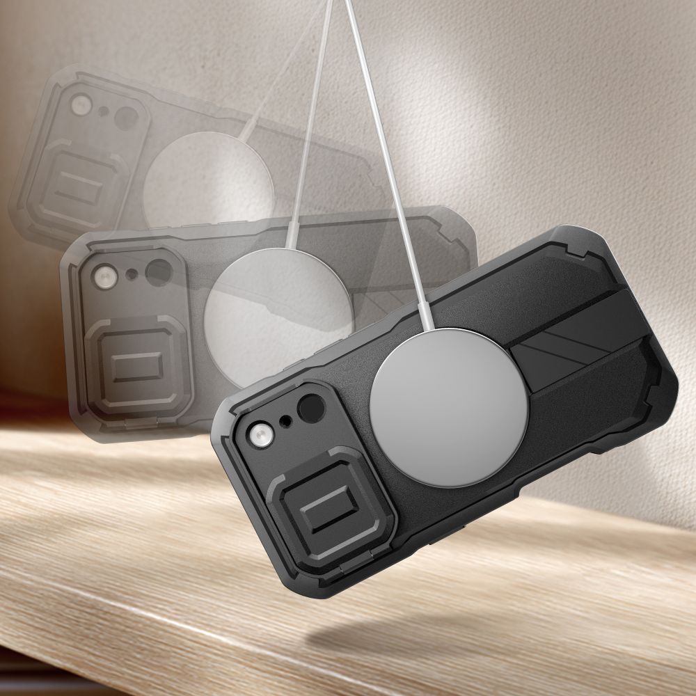 Tech-Protect Kevlar MagSafe Case til iPhone 17 Pro Max - sort