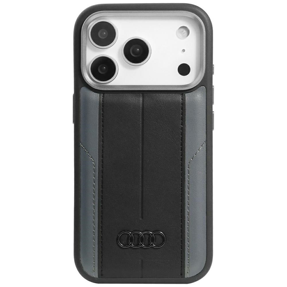 Audi A6 syntetisk læder MagSafe Case til iPhone 17 Pro - sort
