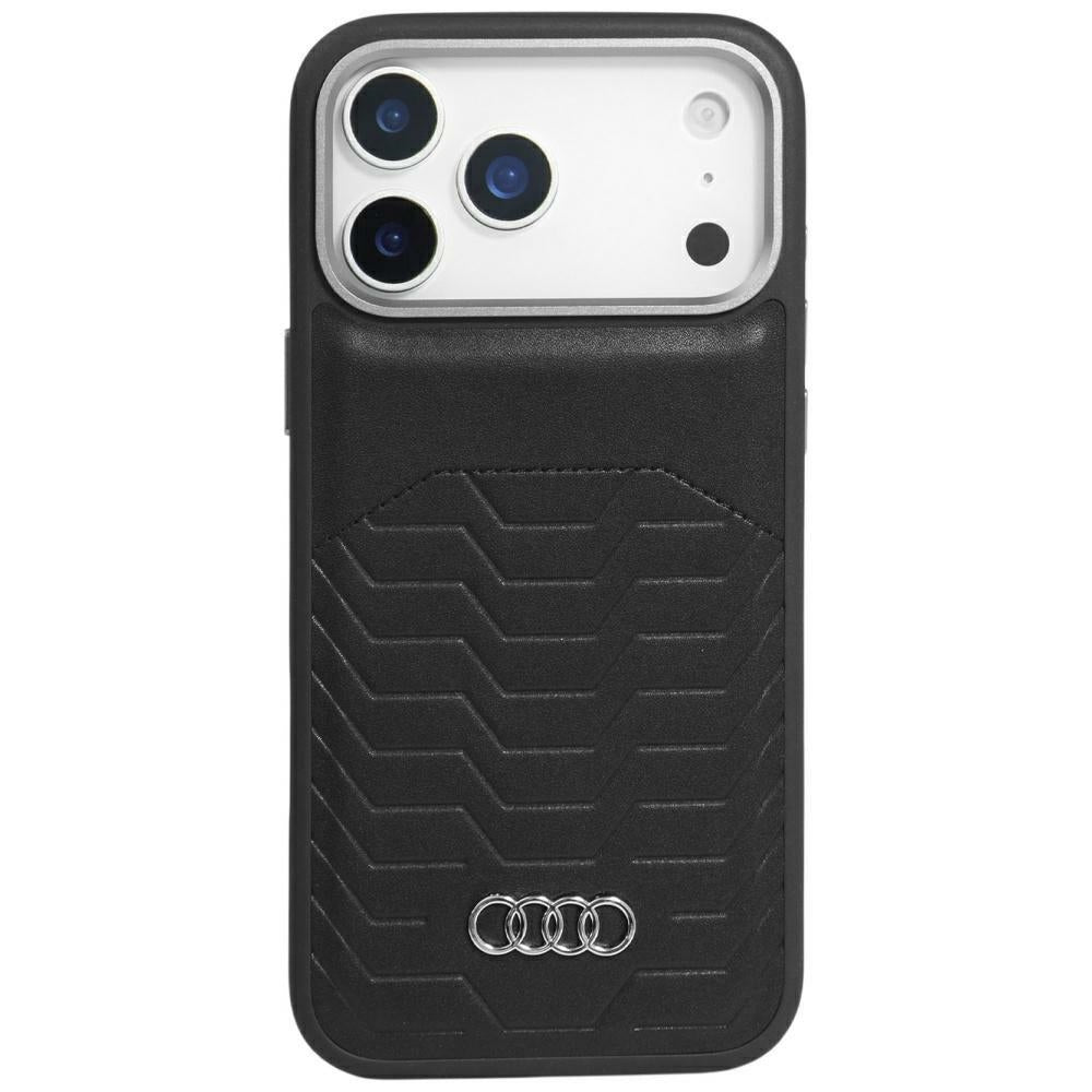 Audi GT MagSafe-foder af syntetisk læder til iPhone 17 Pro Max - sort