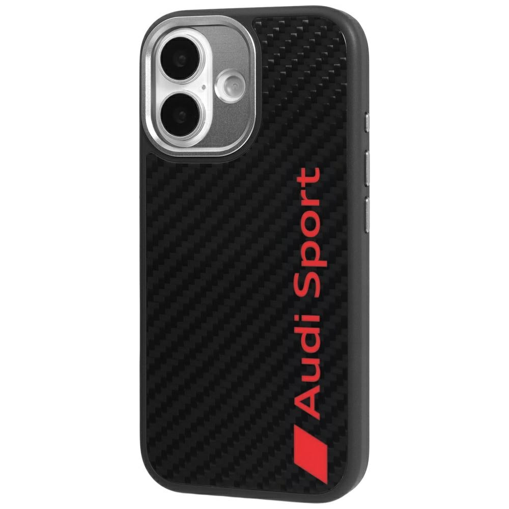 Audi R8 Carbon Fiber MagSafe Case til iPhone 17 - sort