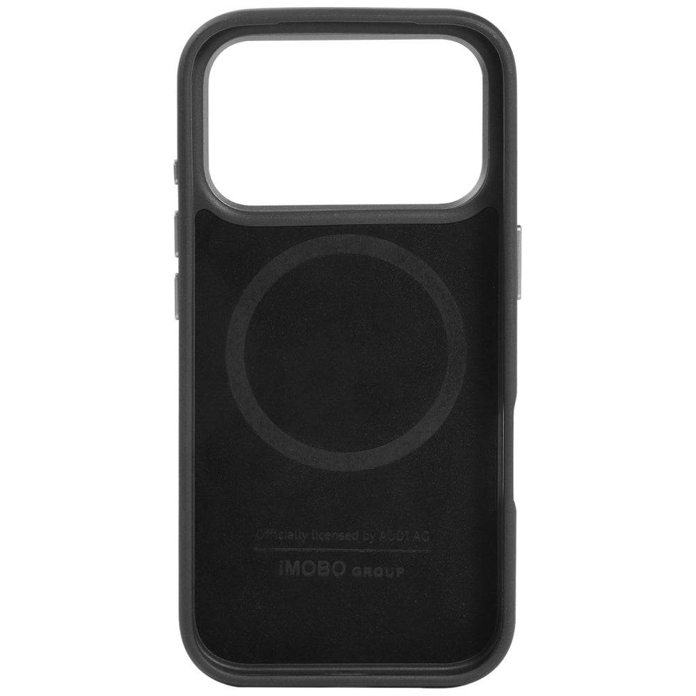 Audi RSQ Carbon Fiber Sport Red Circle MagSafe Case til iPhone 17 Pro - sort