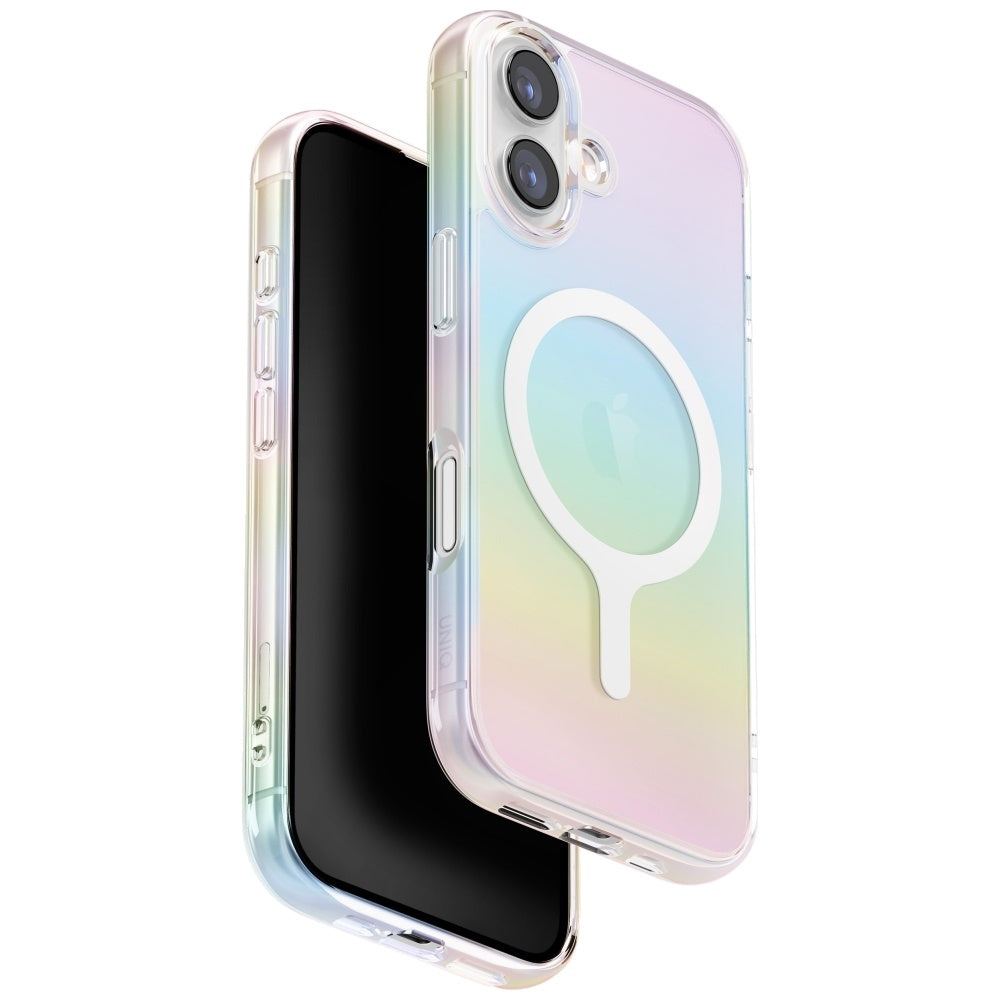 Uniq Iridescia Magclick opladningsfodral til iPhone 17 - multikolor